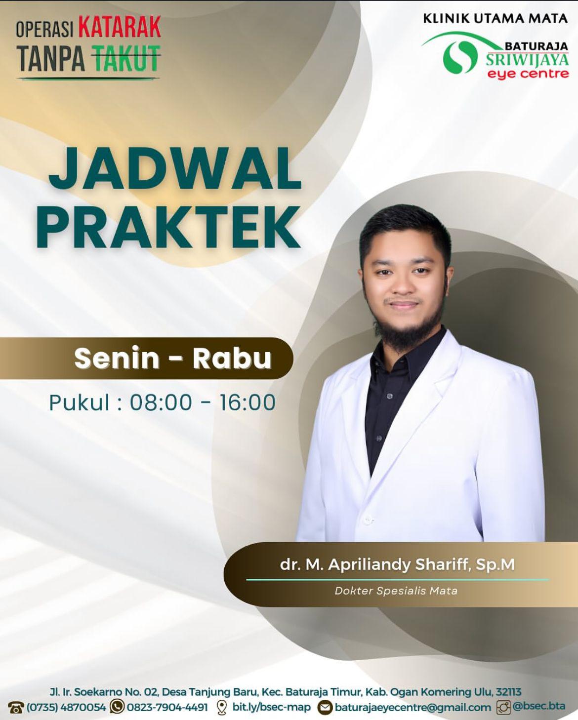 dr. M Apriliandy Shariff, Sp.M